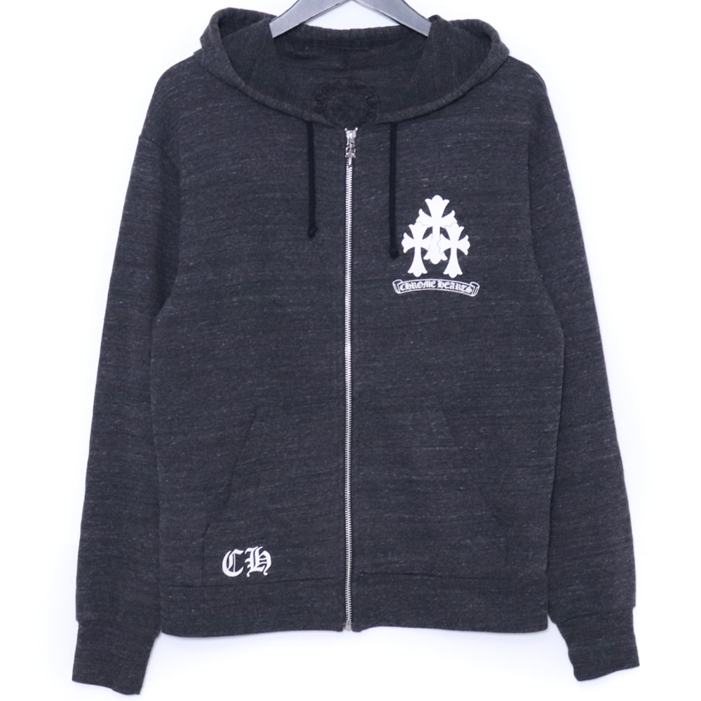 CHROME HEARTS オールド セメタリークロスダガージップアップパーカー