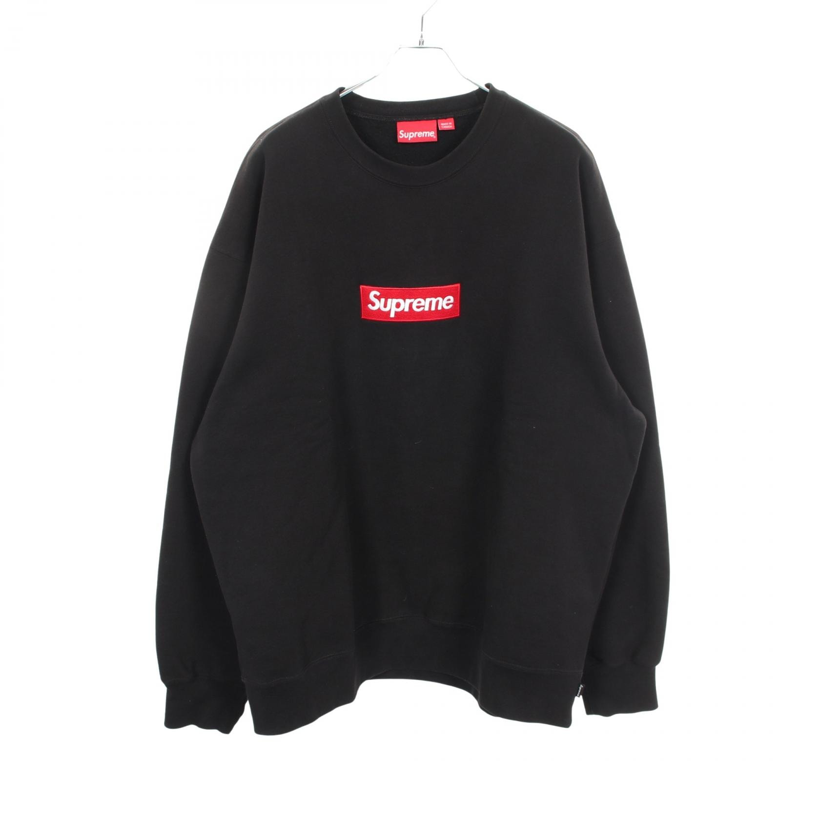 シュプリーム Supreme Box Logo Crewneck スウェット 衣料品 トップス コットン ポリエステル メンズ ブラック系 【中古】