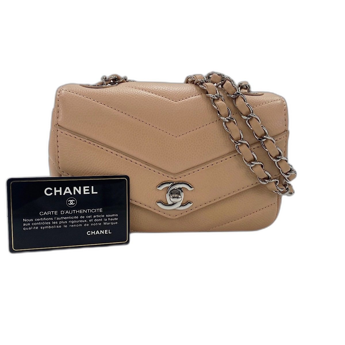 シャネル CHANEL シェブロン ショルダーバッグ【中古】