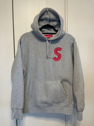 Supreme S Logo Hooded Sweatshirt "Heather Grey" (20FW)