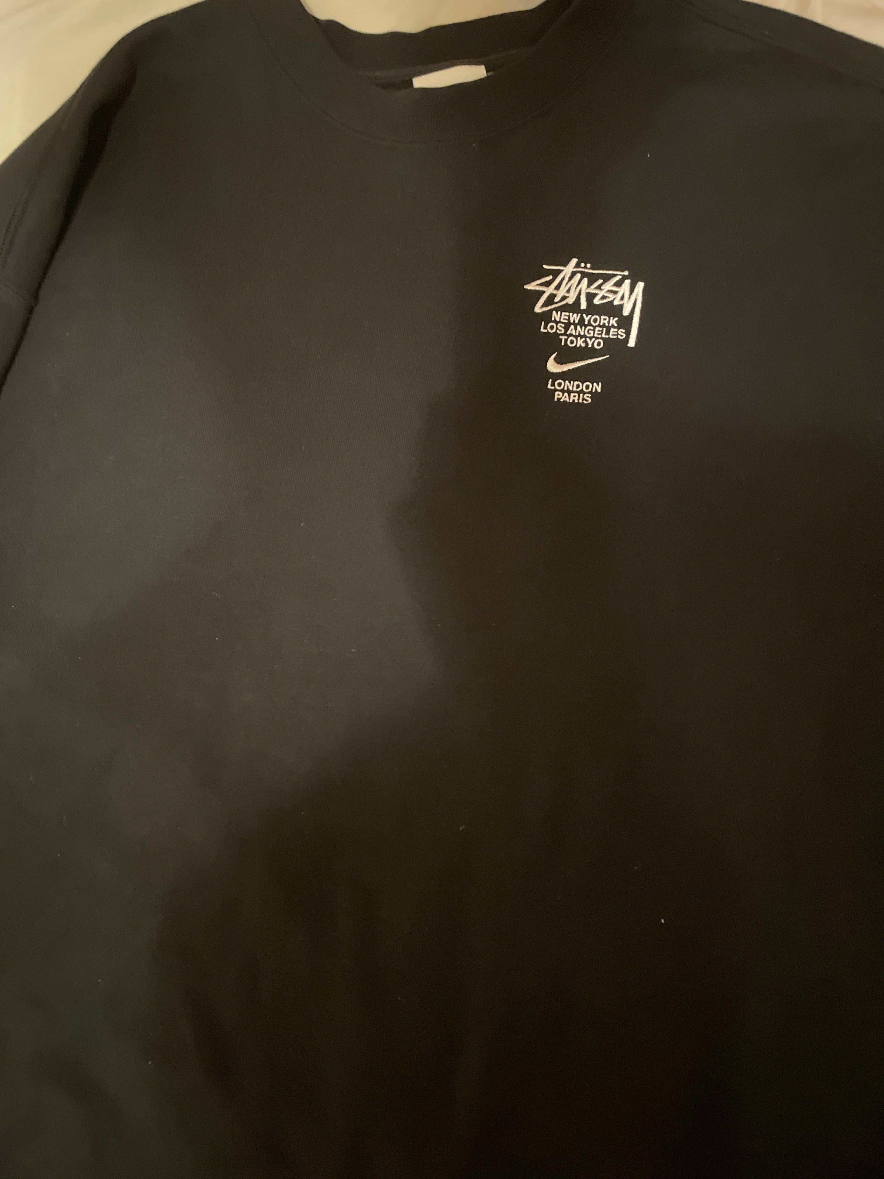 Nike x Stussy International Crewneck Sweatshirt (US Size) "Black" DC4198-010