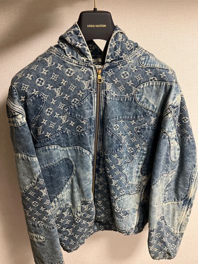 Louis Vuitton x NIGO MONOGRAM PATCHWORK DENIM HOODIE "Denim"
