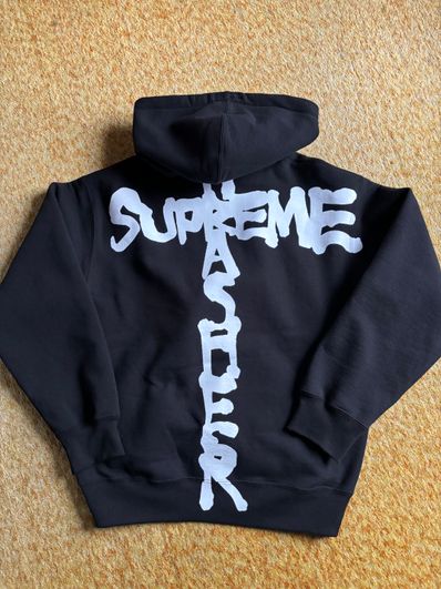 Supreme x Thrasher Zip Up Hooded Sweatshirt "Black"