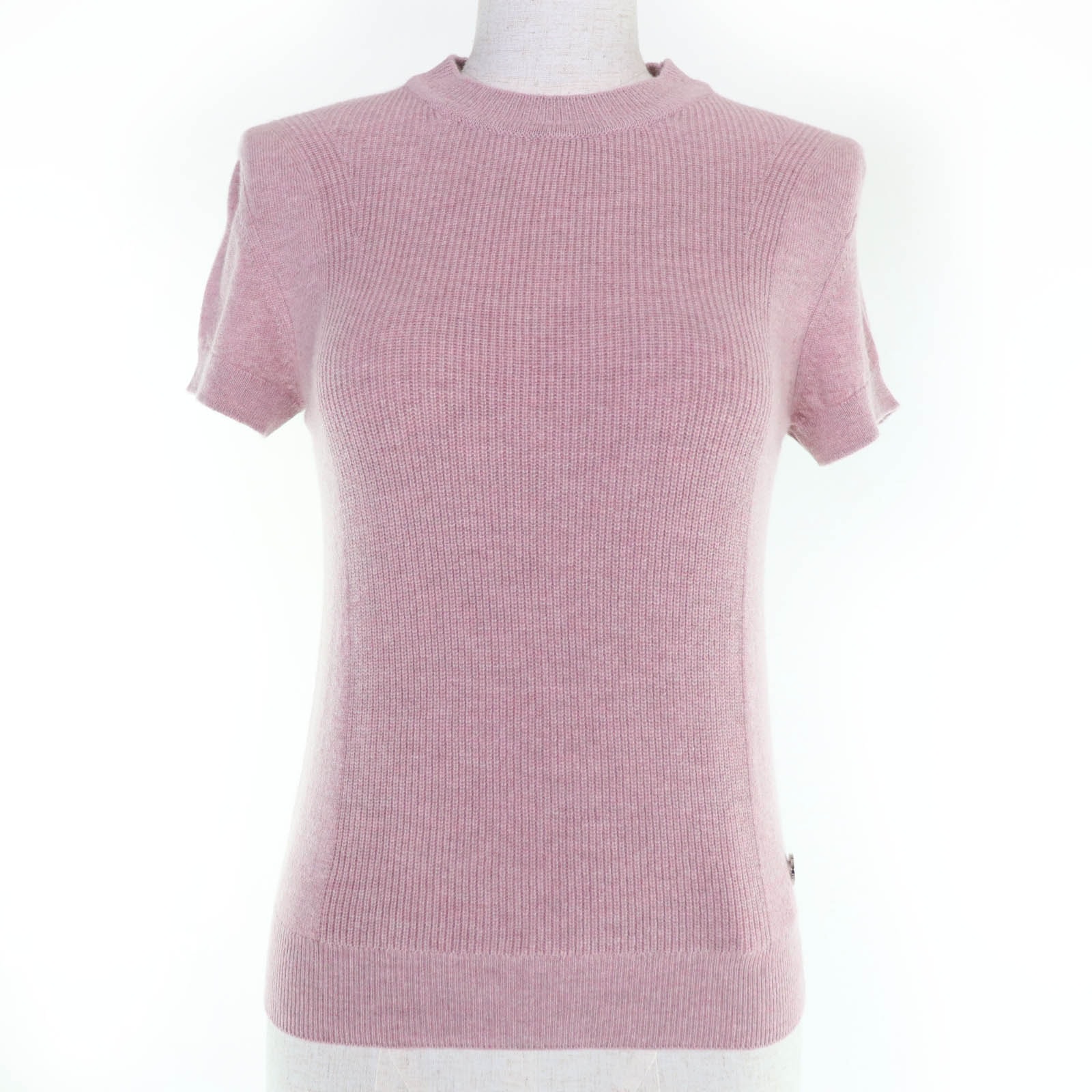 未使用品 エルメス 半袖ニット ピンク レディース 34 5E2633D1