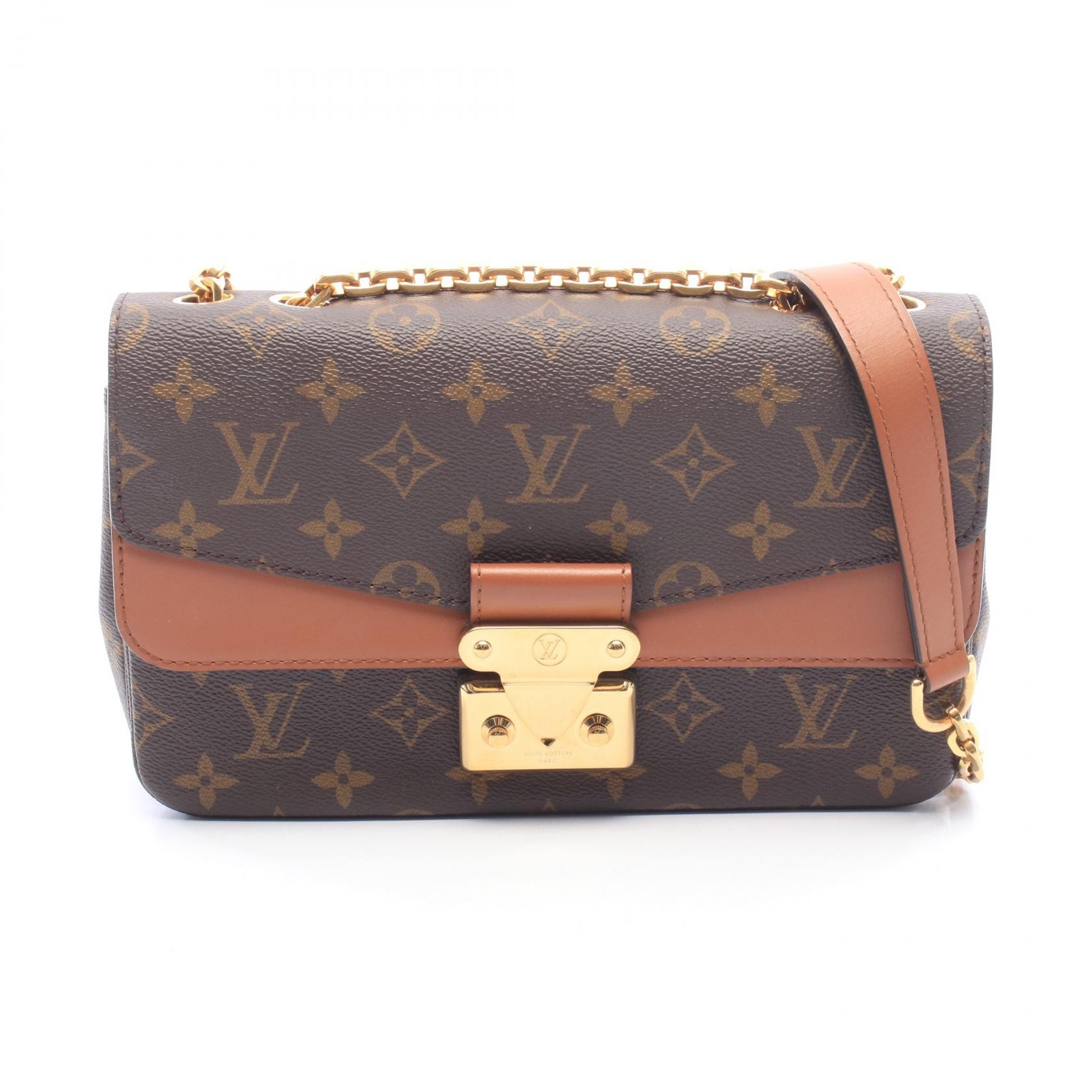 ルイ・ヴィトン LOUIS VUITTON マルソー モノグラム キャラメル ショルダーバッグ バッグ PVCコーティングキャンバス レザー レディース ブラウン系 M46127 【中古】