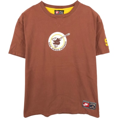 古着 00年代 ナイキ NIKE TEAM SPORTS MLB SAN DIEGO PADRES サンディエゴパドレス スポーツTシャツ メンズM相当/eaa650862