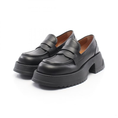 マルニ MARNI 厚底 ローファー 靴 レザー レディース ブラック系 【中古】