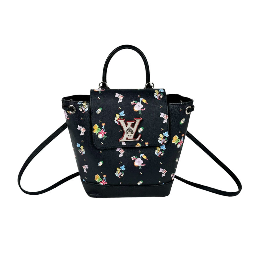 ルイ ヴィトン LOUIS VUITTON リュック ロックミーバックパック MINI レザー ブラック/マルチカラー レディース M54848【中古】 z11302