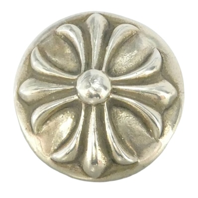 CHROME HEARTS クロムハーツ(原本有) HAIRBAND CROSS CHクロス クロスボールボタン ヘアゴム コンチョ シルバー系【中古】