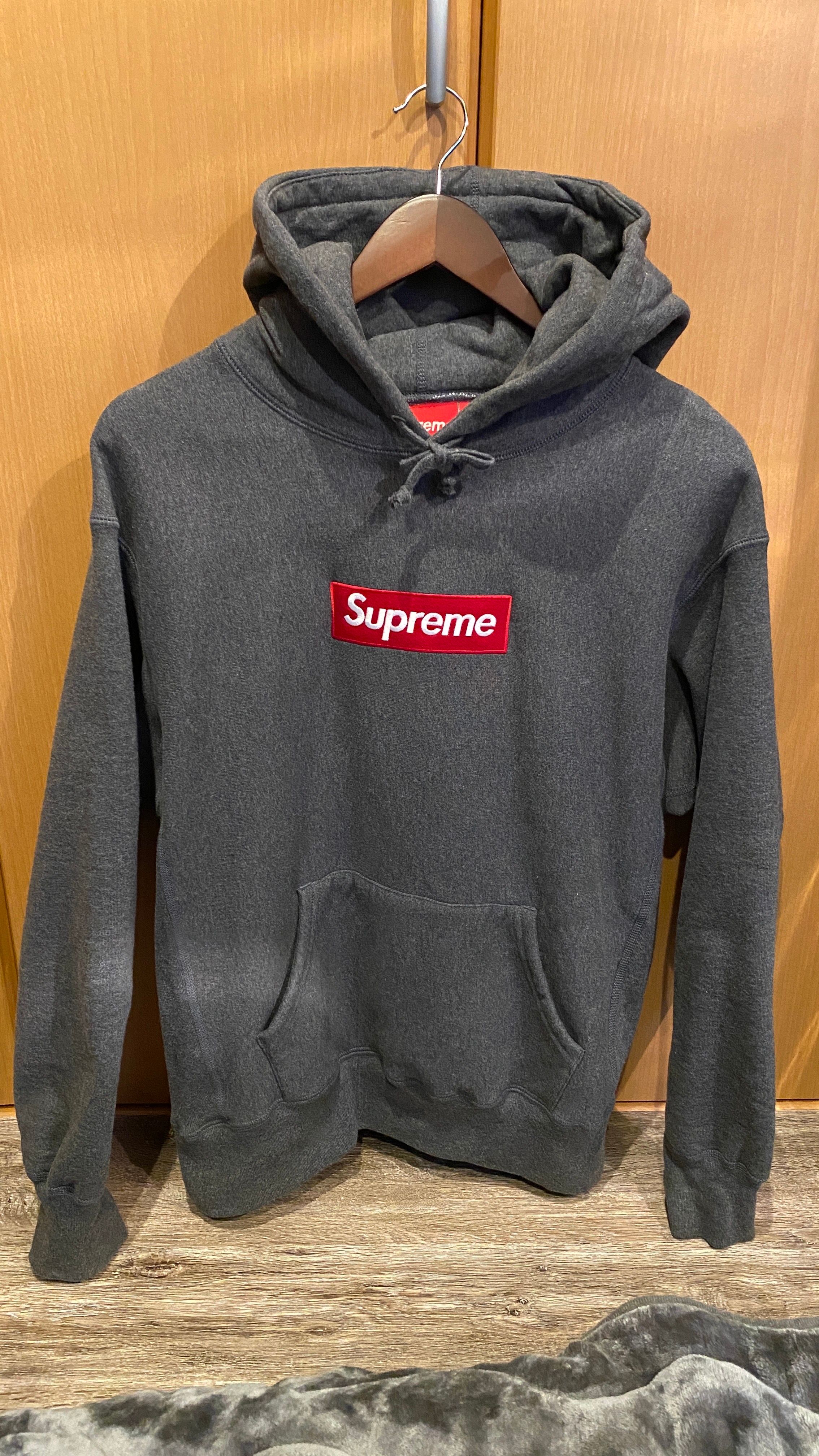 Supreme Box Logo Hooded Sweatshirt "Charcoal" (21FW)