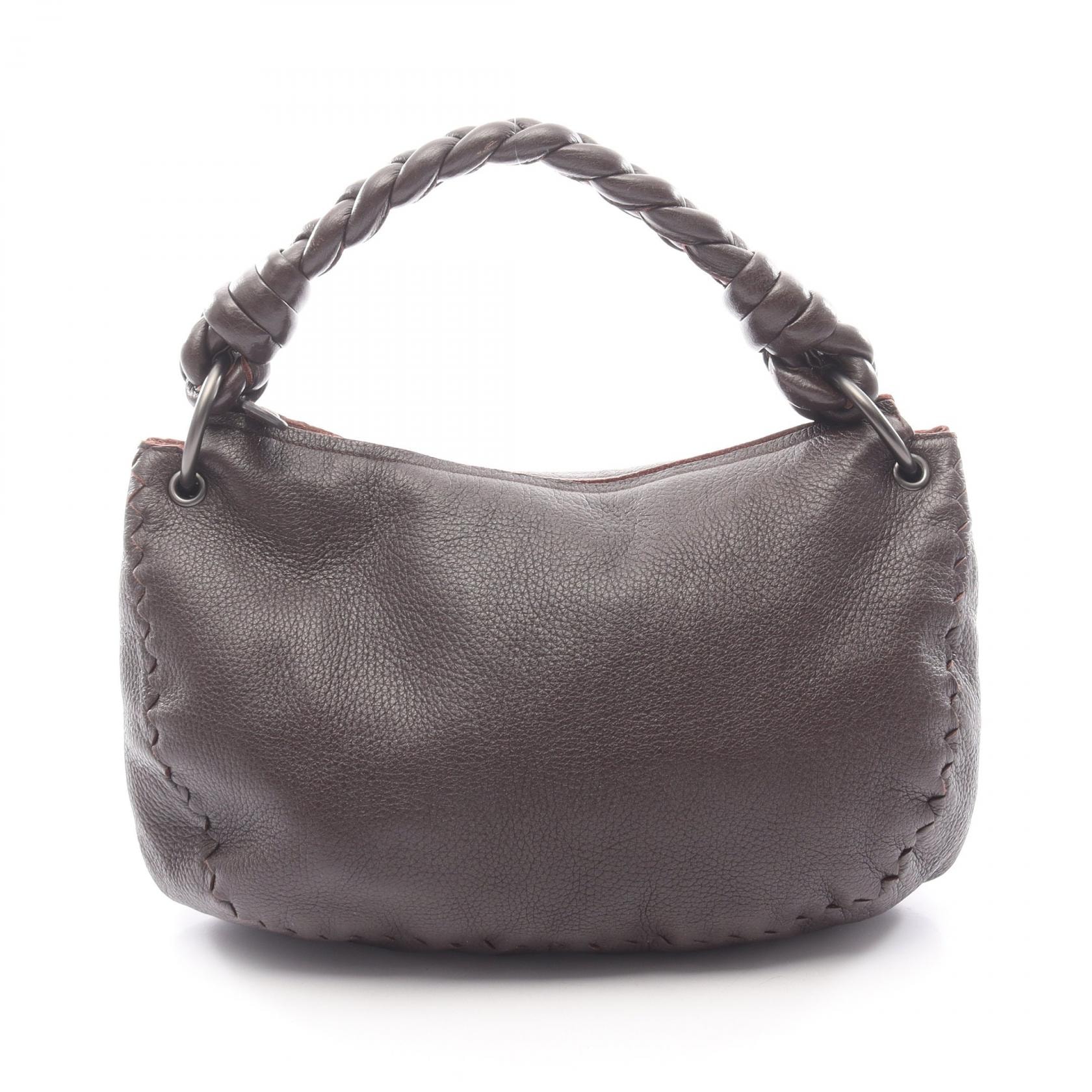 ボッテガヴェネタ BOTTEGA VENETA ホーボー ショルダーバッグ バッグ レザー レディース ブラウン系 【中古】