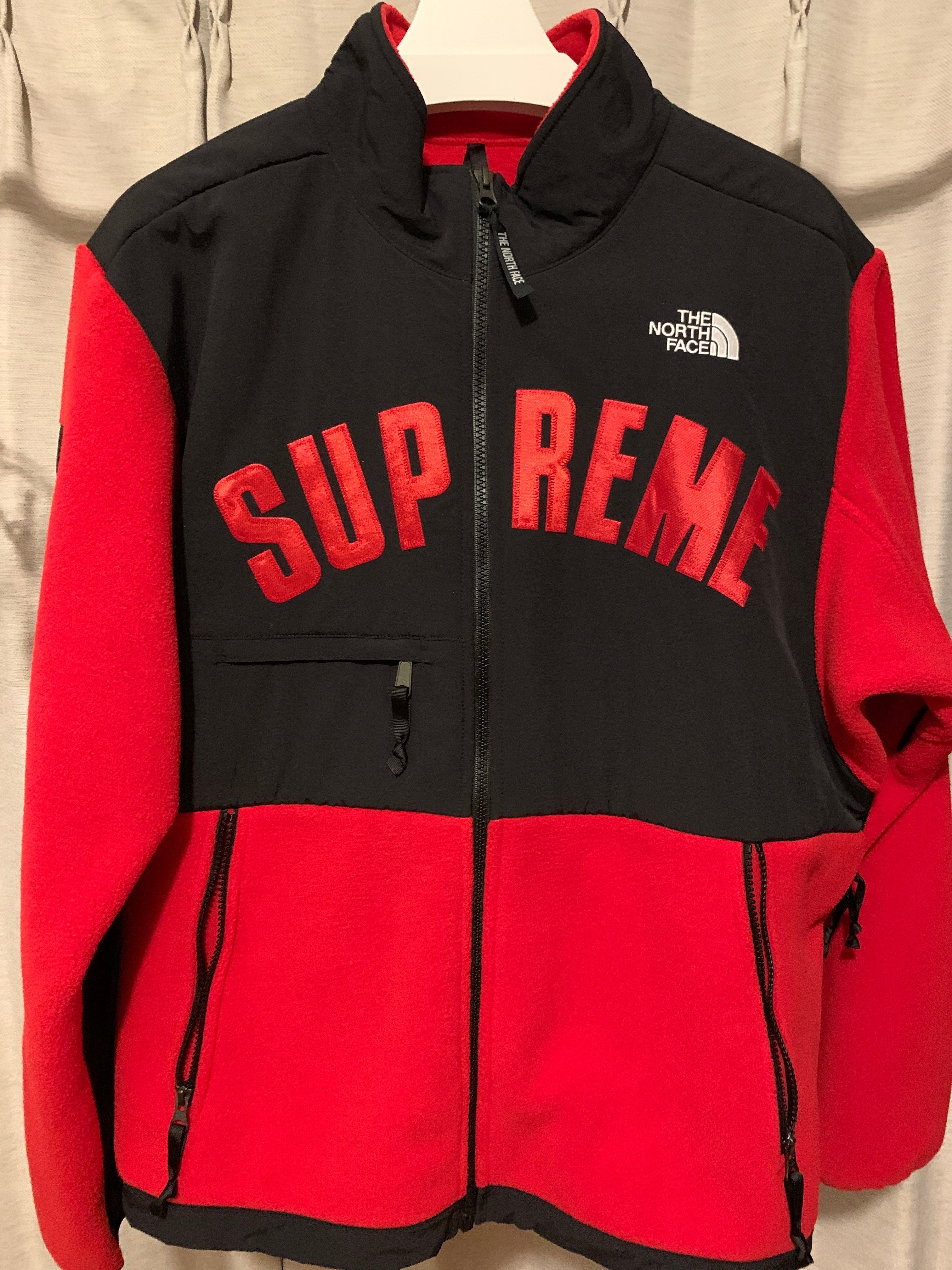 Supreme x The North Face Arc Logo Denali Fleece Jacket "Red"