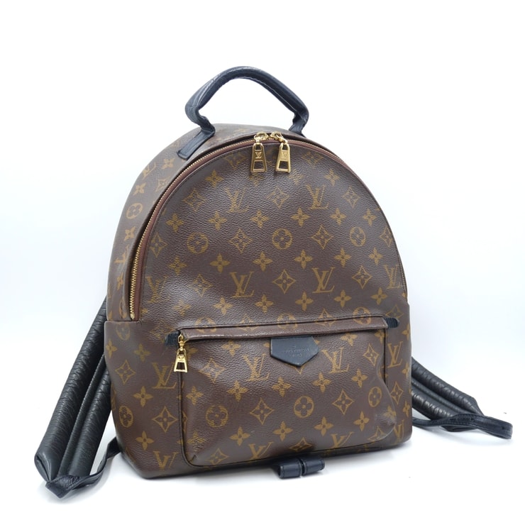 LOUIS VUITTON(ルイ・ヴィトン)パームスプリングス バックパックPM リュックサック モノグラム ブラック レザー ゴールド金具 M44870【中古】