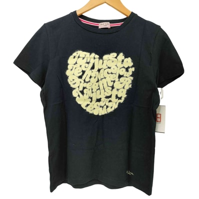 PINK テキスト ハート デザイン プリント S/S Tシャツ【1143177036478】