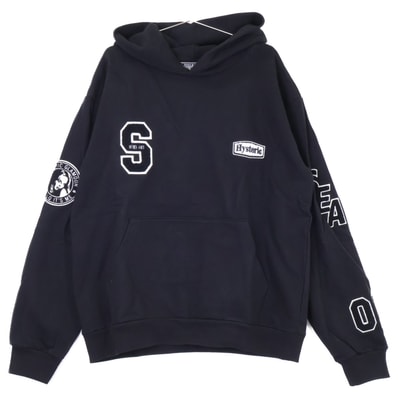 ウィンダンシ― xHYSTERIC GLAMOUR【新品】WDS-C-HYS-23-AP-Q1-15 VARSITY HOODIE バーシティ プルオーバー パーカー XL