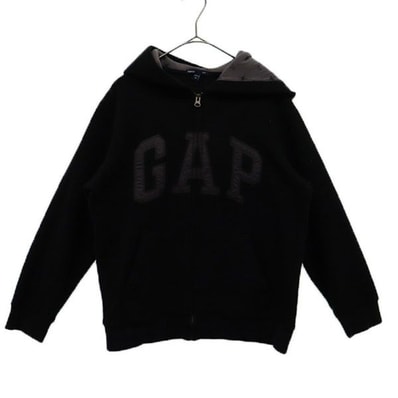 Gap kids ギャップキッズ 長袖 フリース ジップパーカー 160 ブラック