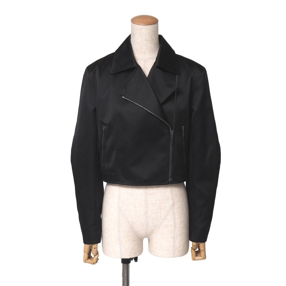 ■美品■FOXEY BOUTIQUE フォクシー ブティック ライダースジャケット サイズ38 サテン ブランド古着【中古】20260911/RB0918