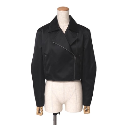■美品■FOXEY BOUTIQUE フォクシー ブティック ライダースジャケット サイズ38 サテン ブランド古着【中古】20260911/RB0918