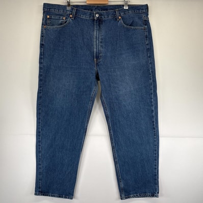 古着 リーバイス Levi's デニムパンツ 550 テーパード ジップフライ 5ポケット ジーンズ ジーパン 大きいサイズ w46 L32 ブルー メンズ