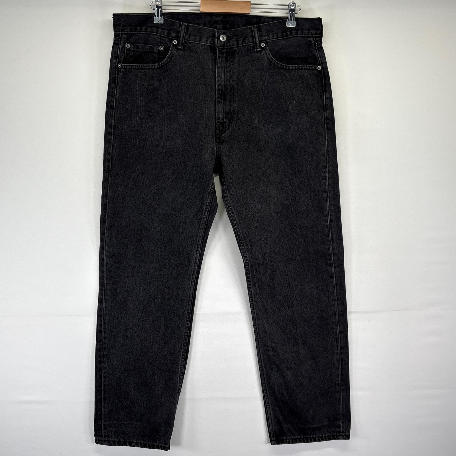 古着 リーバイス Levi's デニムパンツ 505 ストレート ジップ ジーンズ ジーパン 長ズボン 大きいサイズ w40 L32 ブラック メンズ