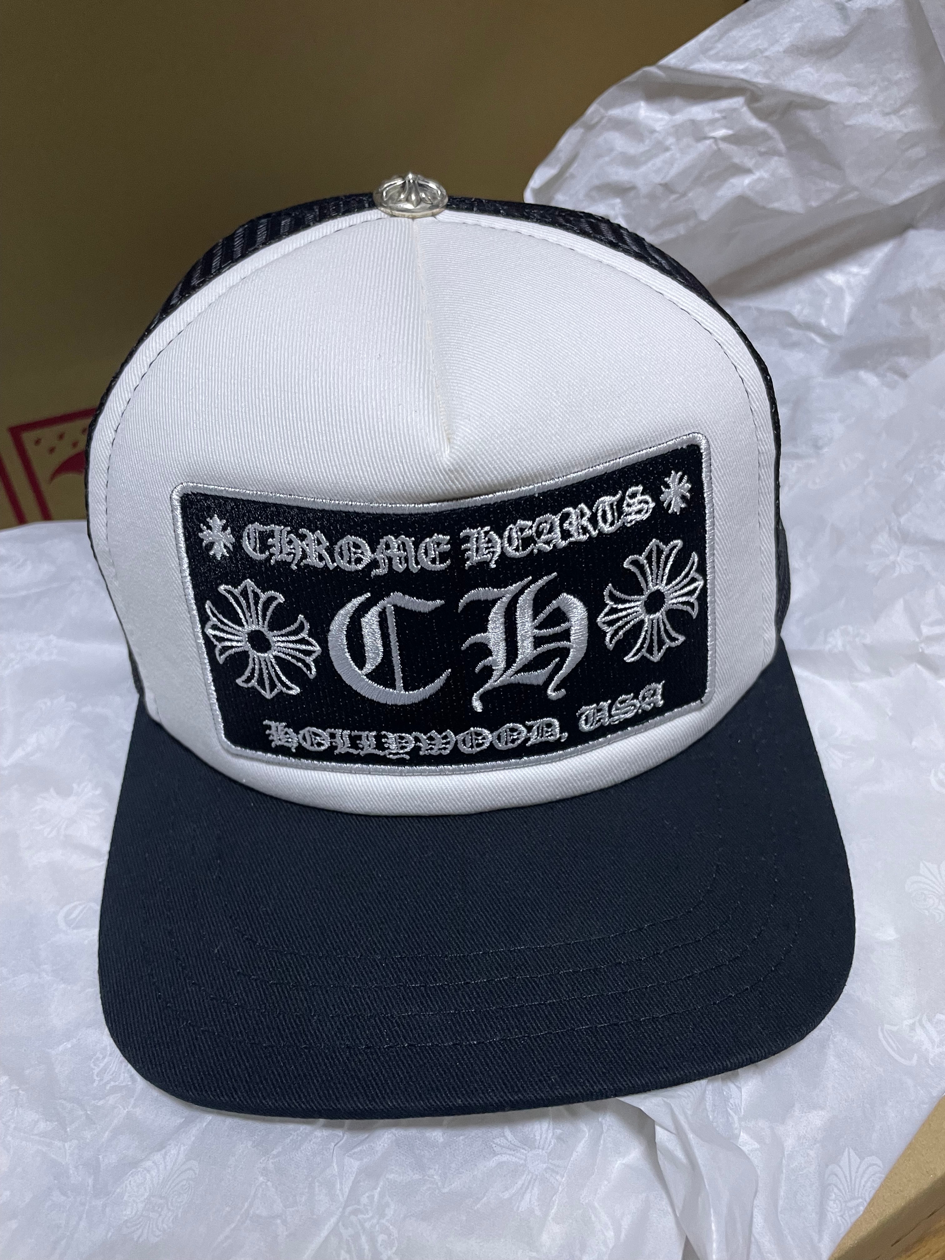 Chrome Hearts Trucker Cap CH "Black/White"