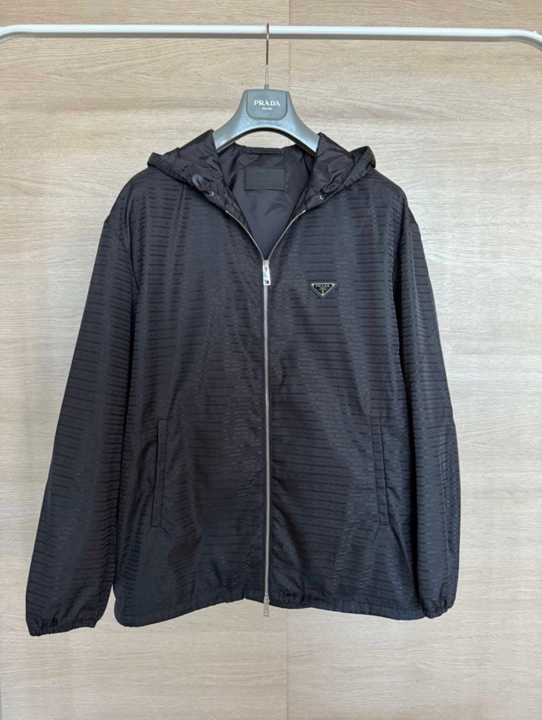 PRADA Re-Nylon Hooded Jacket "Black"