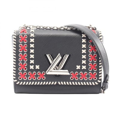 ルイ・ヴィトン LOUIS VUITTON ツイストMM エピ ノワール ショルダーバッグ バッグ レザー エピ レッド レディース ブラック系 / レッド系 / ホワイト系 M42778 【中古】