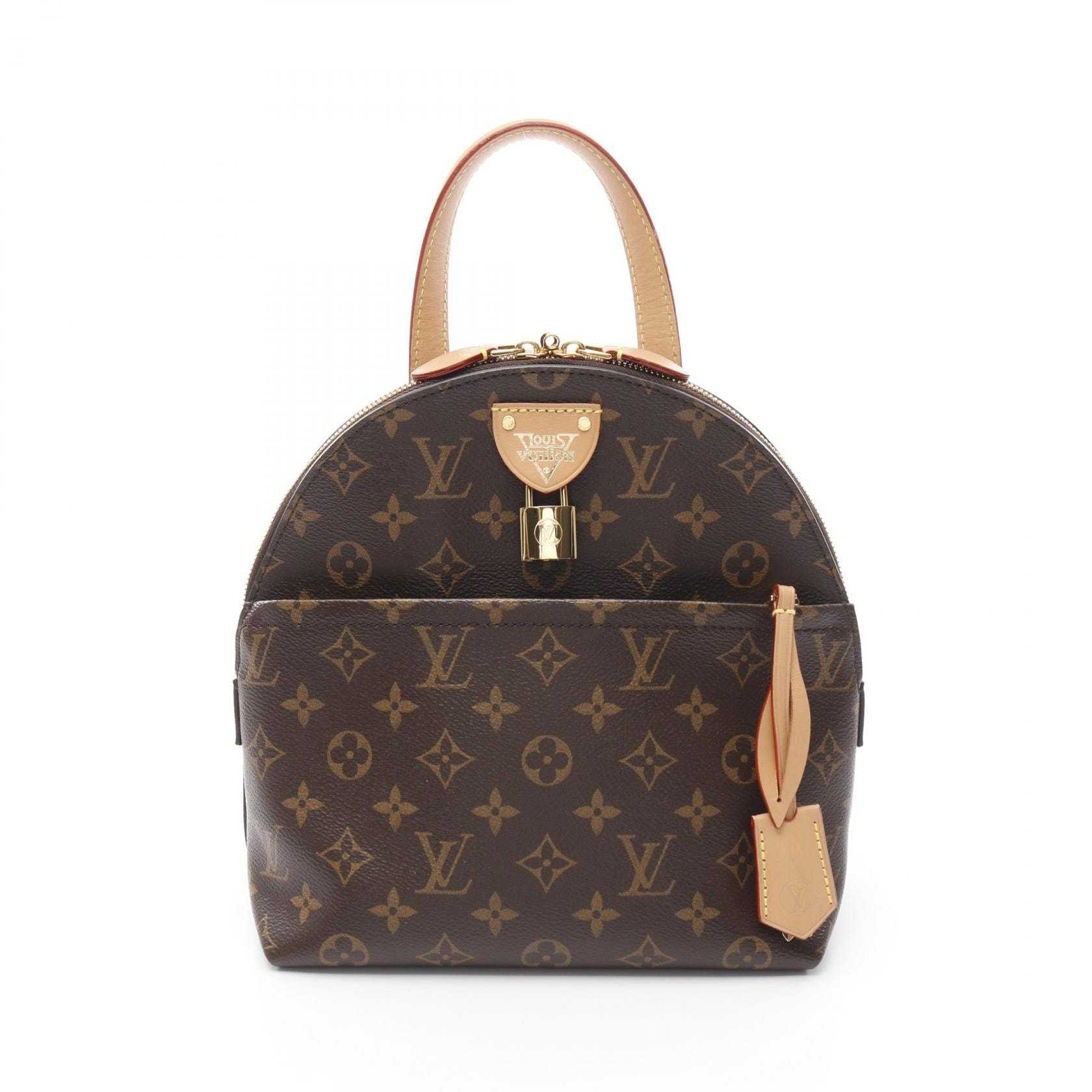 ルイ・ヴィトン LOUIS VUITTON ムーン バックパック リュックサック バックパック バッグ PVCコーティングキャンバス レザー モノグラム レディース ブラウン系 M44944 【中古】