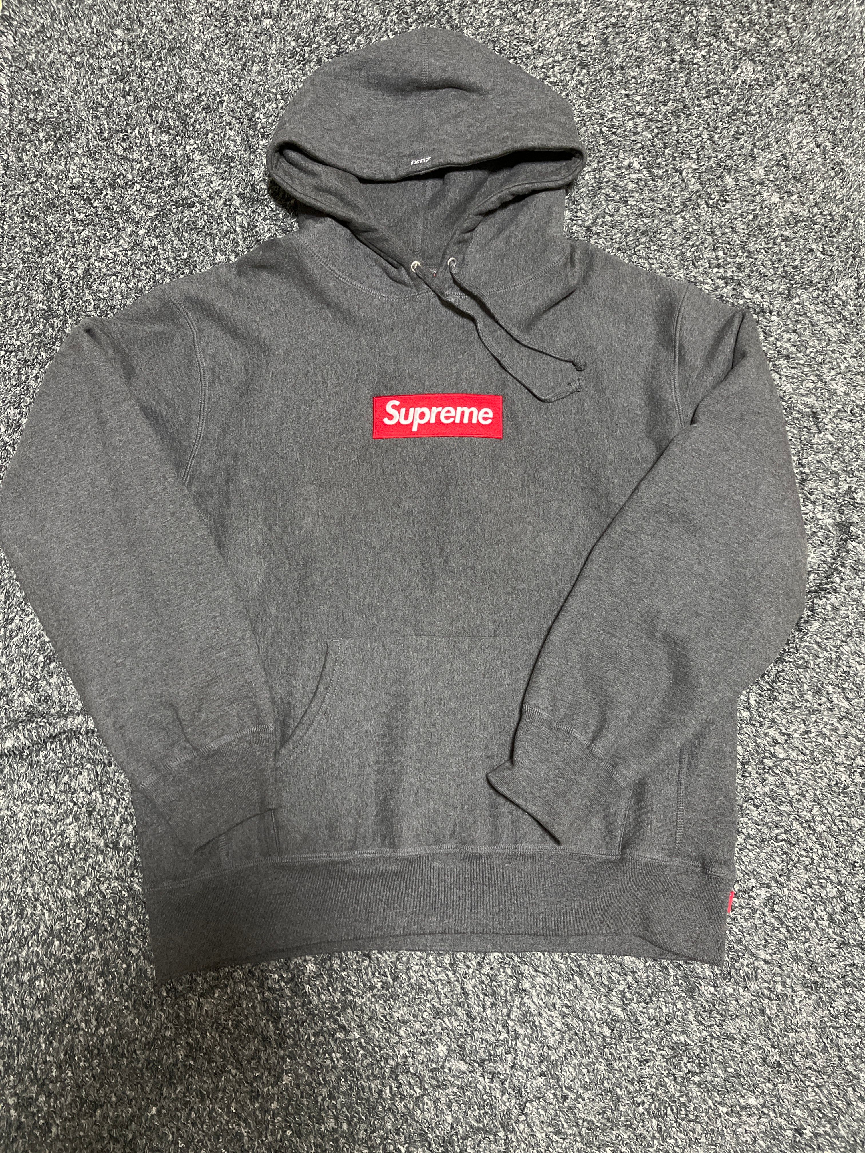 Supreme Box Logo Hooded Sweatshirt "Charcoal" (21FW)