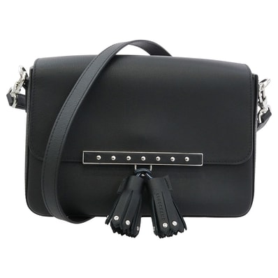 Longchamp ロンシャン その他バッグ Game on ゲームオン レザー ショルダー バッグ ブラック系【美品】【中古】