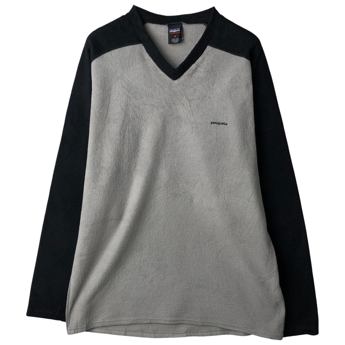 古着 00年代 パタゴニア Patagonia CAPILENE キャプリーン 43425SP00 Vネック フリースカットソー USA製 メンズM相当/eaa459683