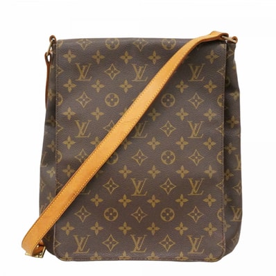 【6dc3425】ルイヴィトン ショルダーバッグ モノグラム ミュゼット M51256 ブラウン【中古】レディース
