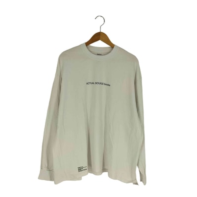 AS×FS CORPORATE L/S TEE BOOK STACK コットン クルーネック 長袖 Tシャツ【1142696515945】