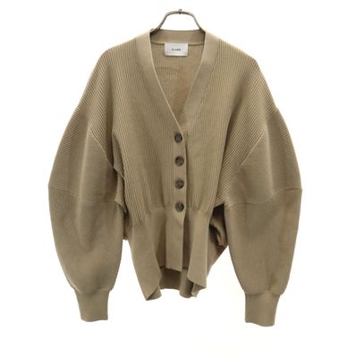 CLANE クラネ 長袖 Vネック ニットカーディガン 2 ベージュ