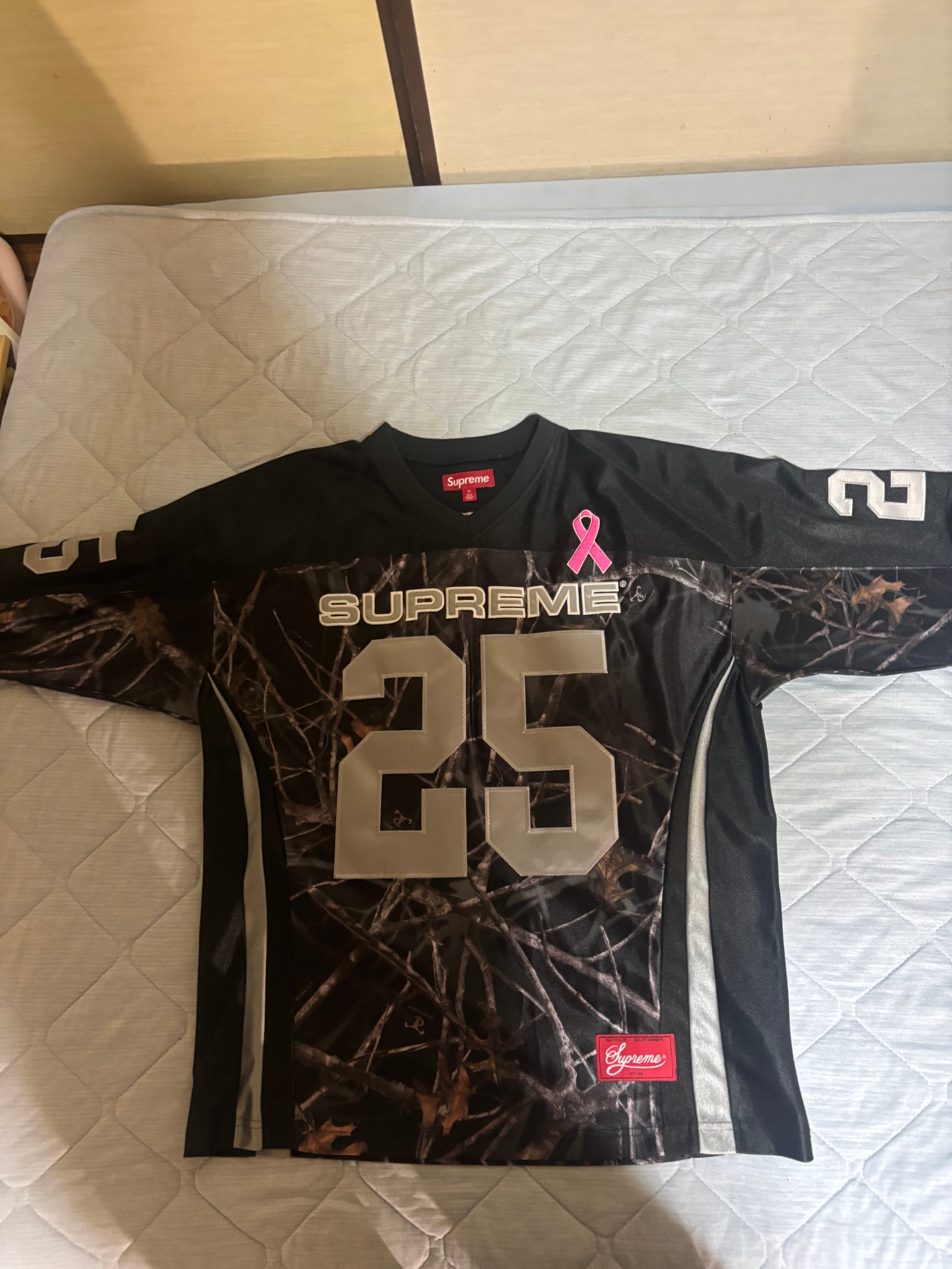 Supreme Breast Cancer Awareness Football Jersey "Black"