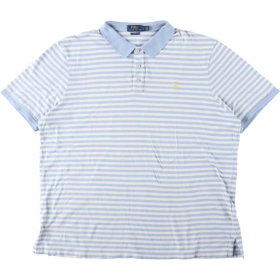 古着 ラルフローレン Ralph Lauren POLO RALPH LAUREN CLASSIC FIT 半袖 ボーダー ポロシャツ メンズL相当/eaa622915