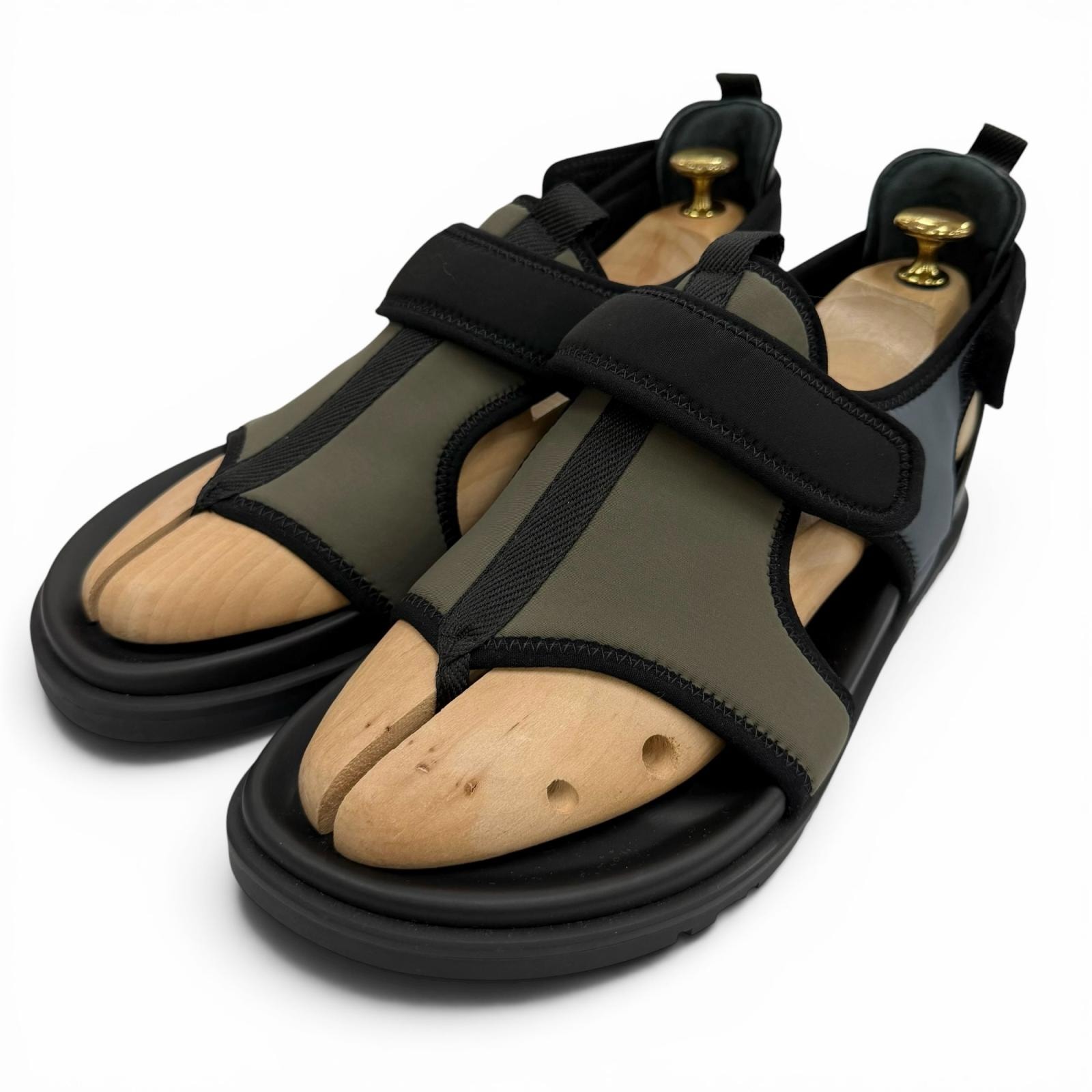 未使用品 エルメス サンダル Giorno ジョルノ カーキ メンズ 40.5