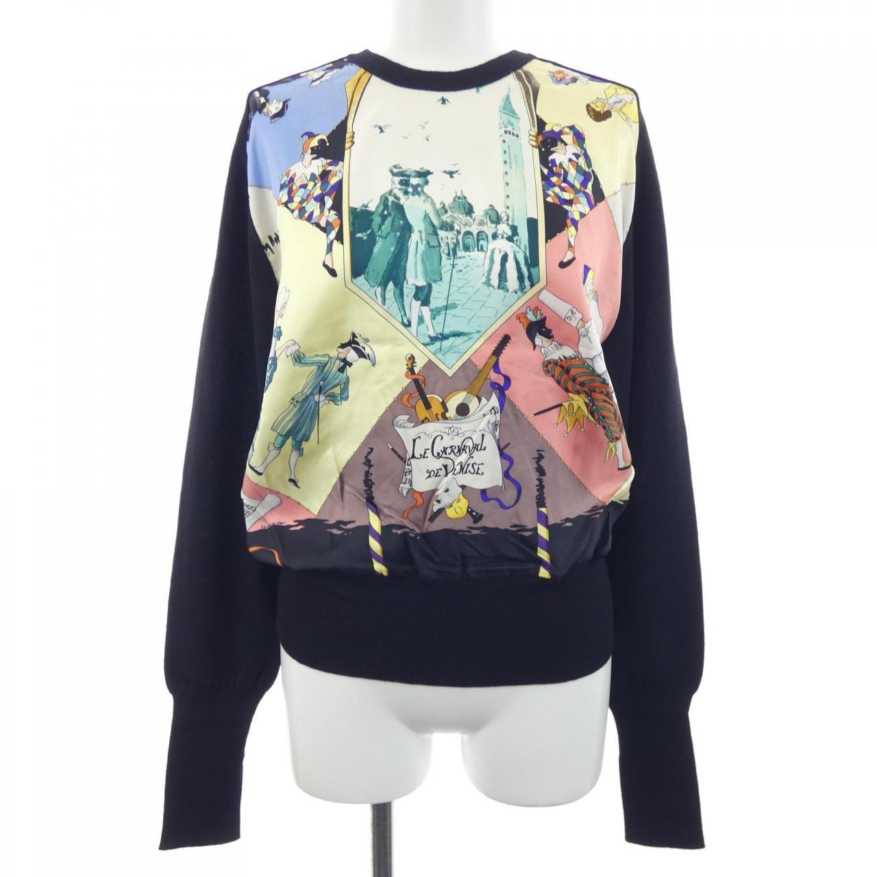 【ヴィンテージ】エルメス HERMES LES CARNAVAL DE VENISE ツイルレーヌ. ニット
