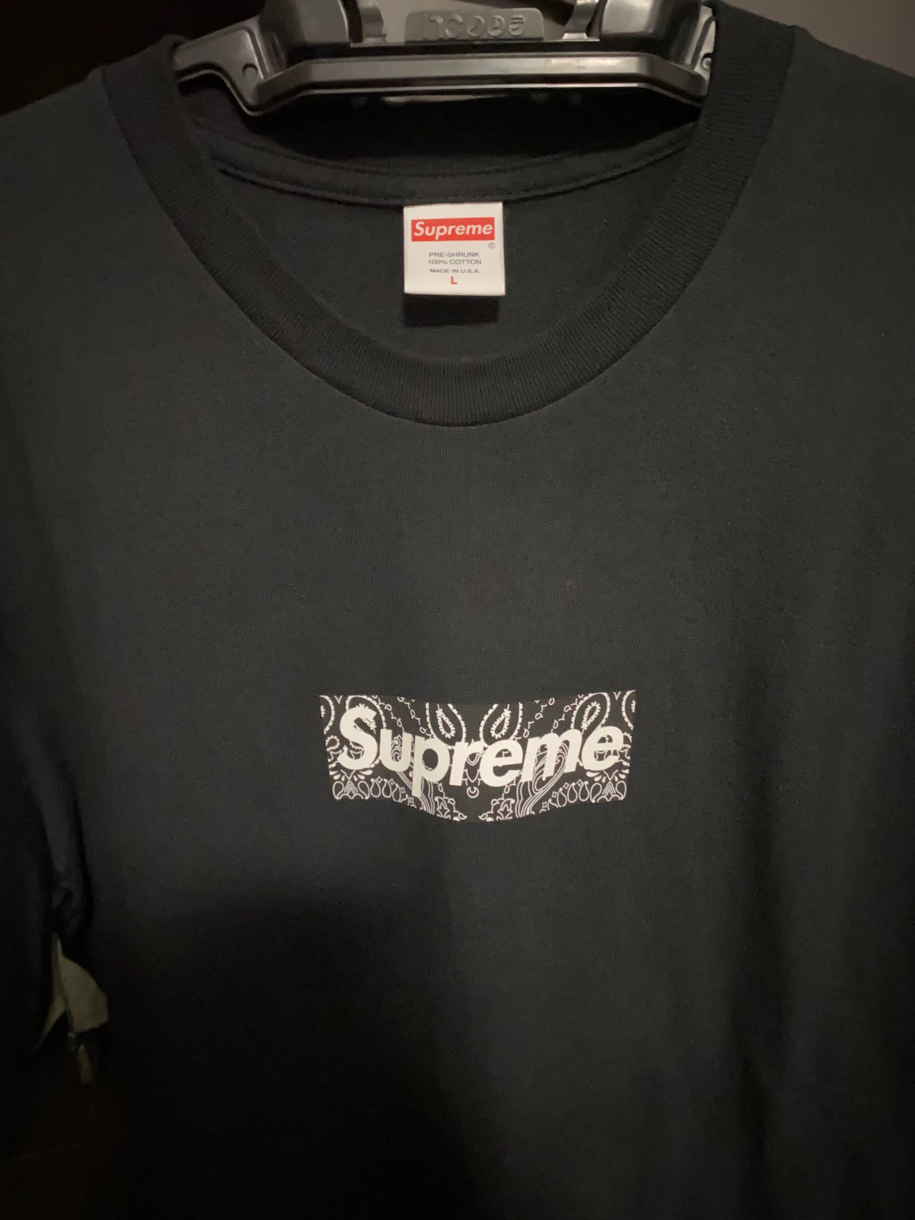 Supreme Bandana Box Logo Tee "Black"