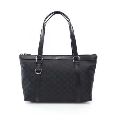 グッチ GUCCI アビー GGナイロン トートバッグ バッグ ナイロン レザー レディース ブラック系 268640 【中古】