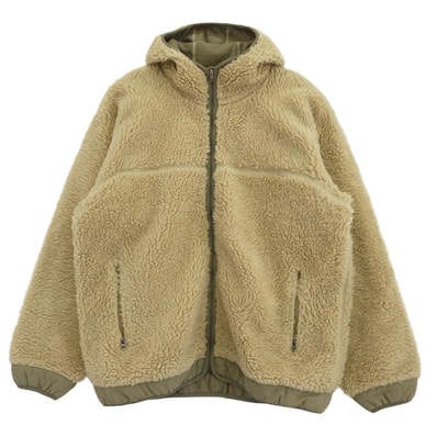 patagonia パタゴニア ジャケット 04AW 20930 RETRO RHYTHM HOODY レトロ リズム フーディー ボア フリース パーカー ベージュ系 L【中古】