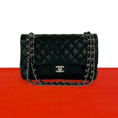 CHANEL シャネル マトラッセ ココマーク 金具 ラムスキン ショルダーバッグ ブラック
318-2