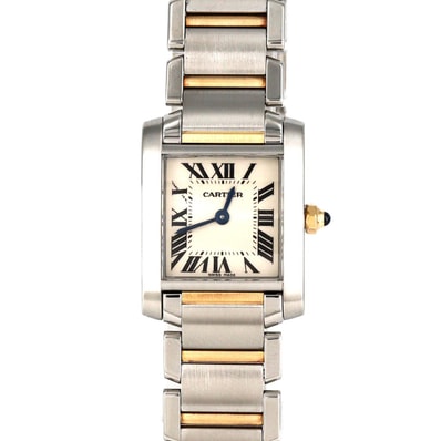 カルティエ タンクフランセーズSM コンビ W51007Q4 SSxYG クォーツ