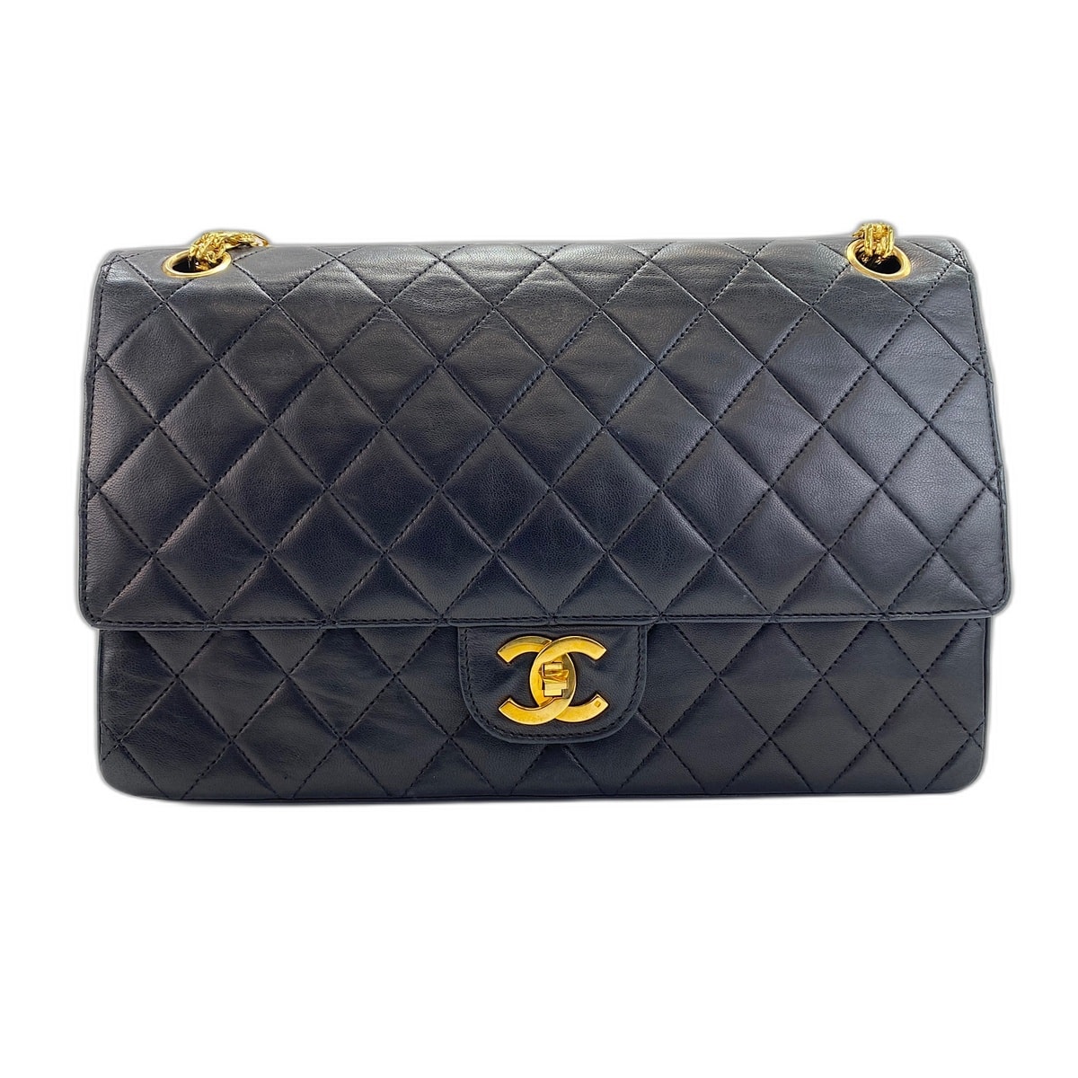 シャネル CHANEL ラムスキン マトラッセ ショルダーバッグ【中古】