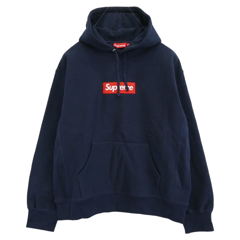 Supreme シュプリーム パーカー 24AW Box Logo Hooded Sweatshirt ボックス ロゴ フーデッド スウェットシャツ パーカー Navy ネイビー系 L【新古品】【未使用】【中古】