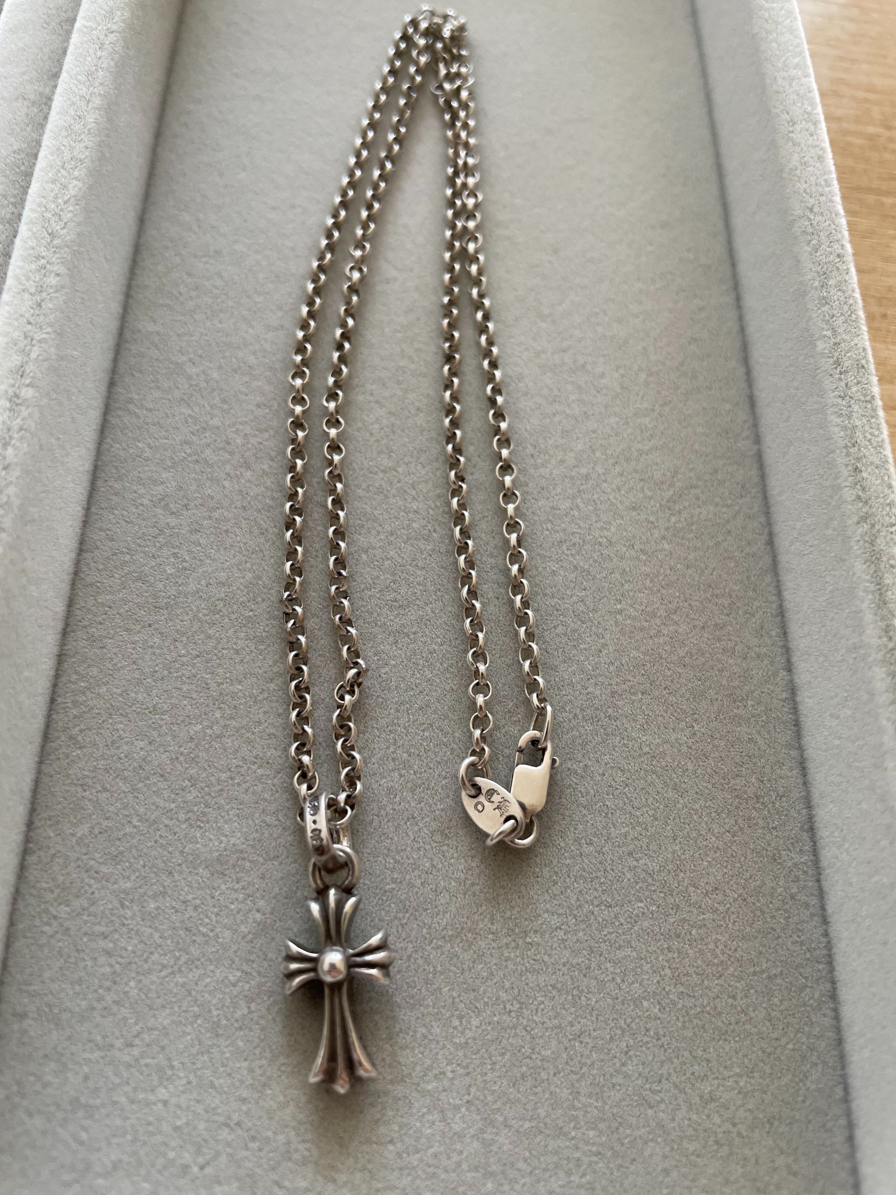 Chrome Hearts CH Cross Baby Fat Charm "Silver"