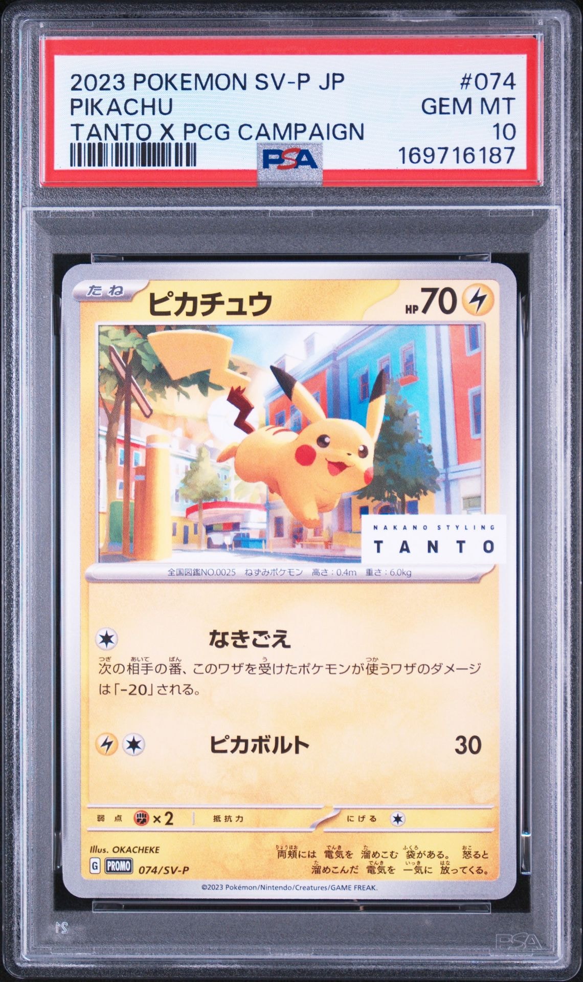 ピカチュウ: プロモ[SV-P 074](「タント×ポケモンカードゲーム