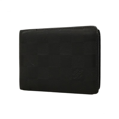 ★最終価格【6cd5671-k】ルイヴィトン 札入れ ダミエ・アンフィニ ポルトフォイユミュルティプル N63124 オニキス【中古】メンズ