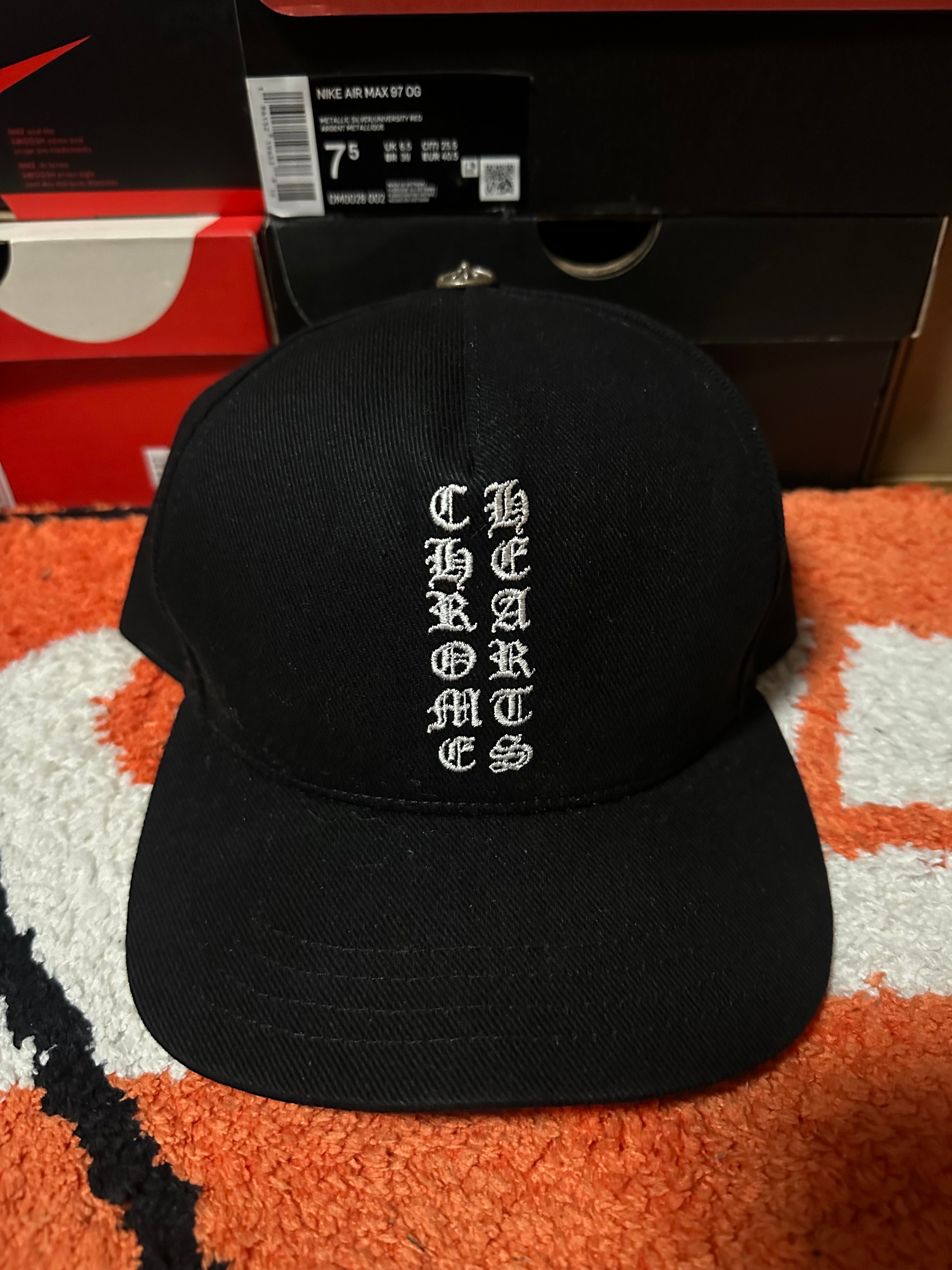 Chrome Hearts Baseball Cap CH Logo "Black/White"