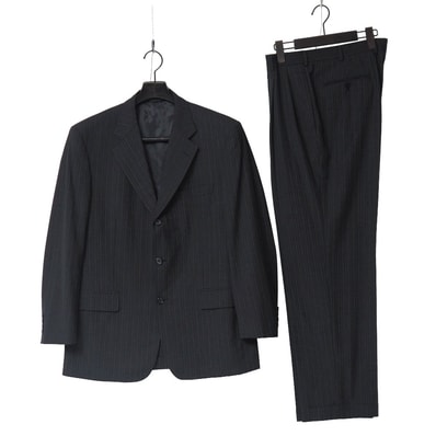 ■美品■Brooks Brothers ブルックスブラザーズ スーツ サイズ40REG/34W ストライプ テーラード ブレザー シングルジャケット スラックス ブランド古着【中古】20260325/RA8518